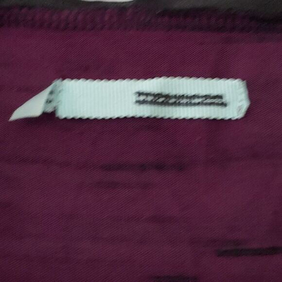 Maurices purple black drape open low cut blouse Sz XL Sheer solid black - Picture 2 of 4